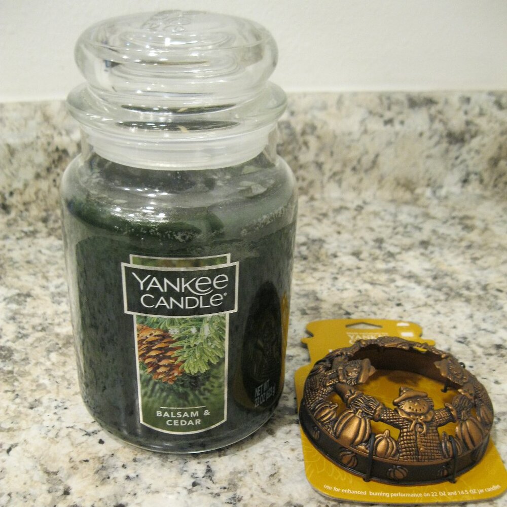 Yankee Candle Balsam & Cedar 22oz. Candle With Topper